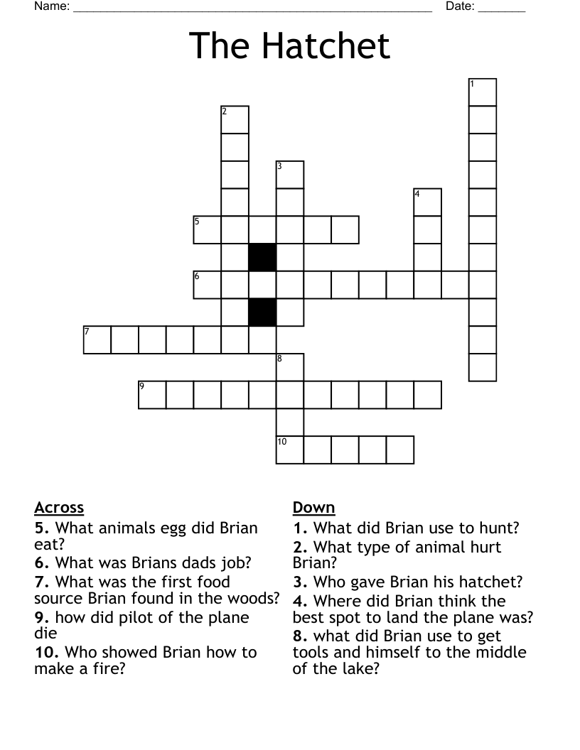 The Hatchet Crossword