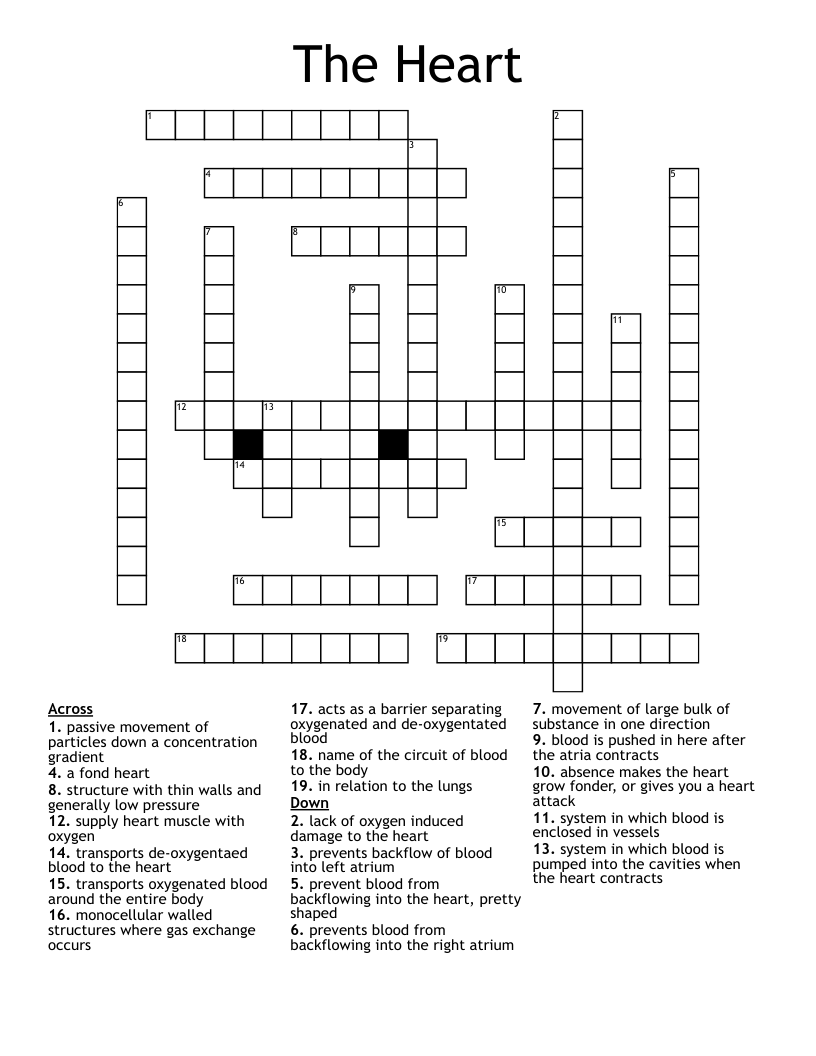 The Heart Crossword