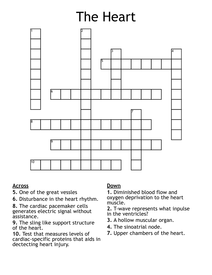 The Heart Crossword