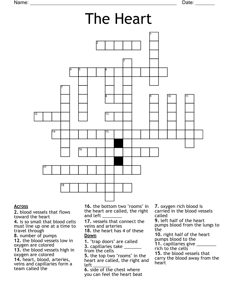 The Heart Crossword
