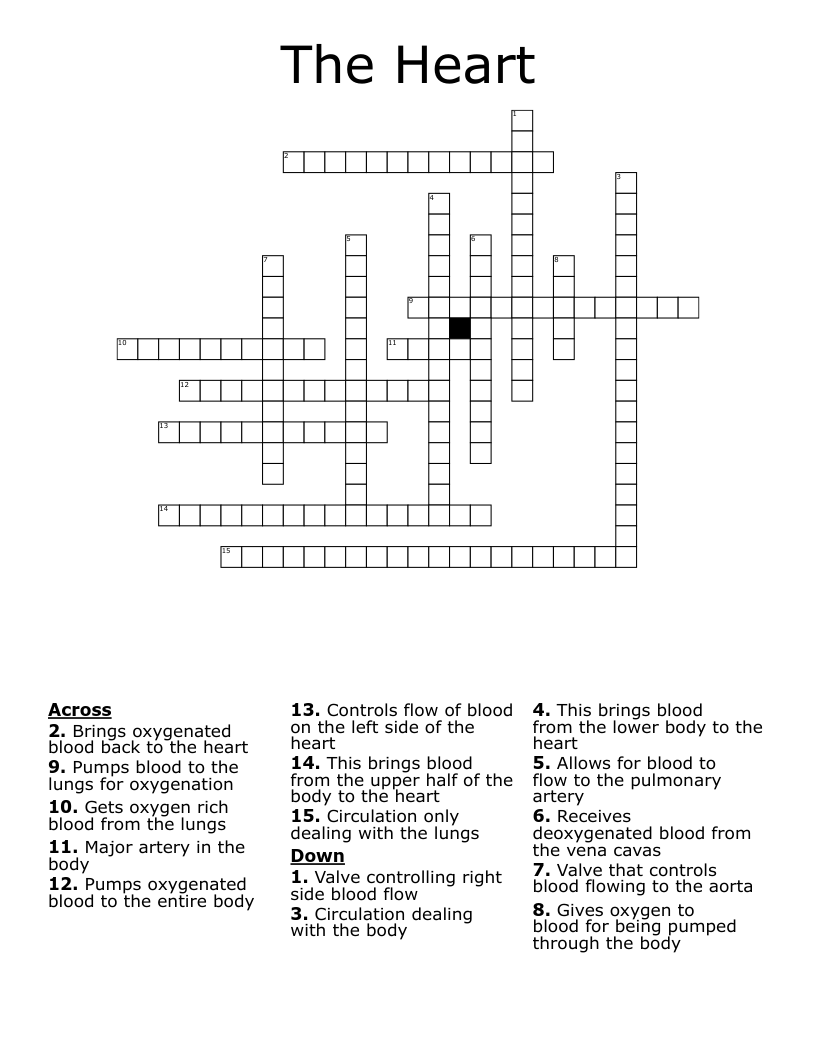 The Heart Crossword