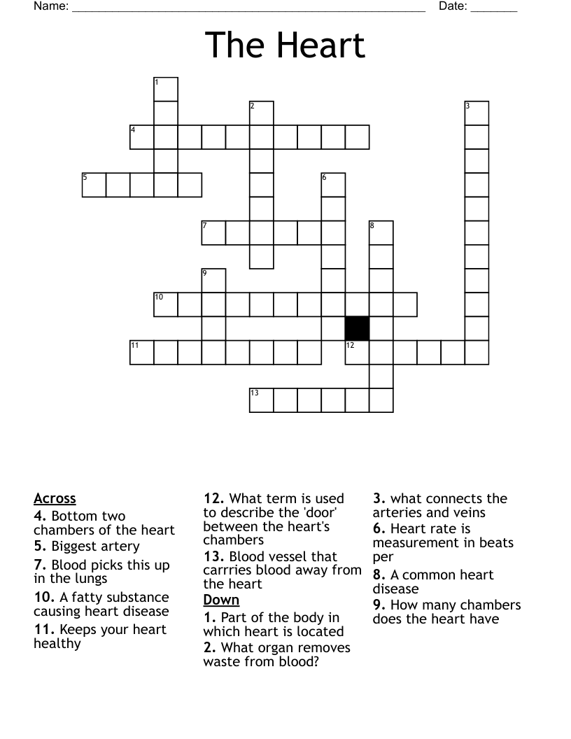 The Heart Crossword
