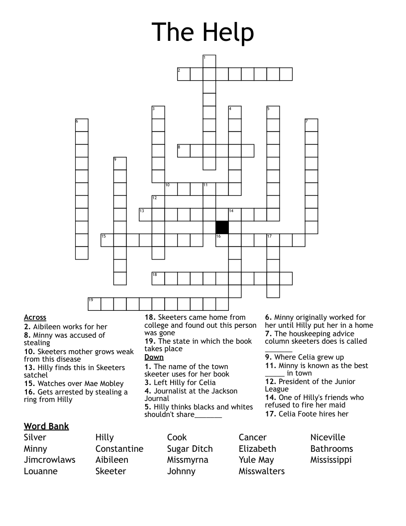 The Help Crossword