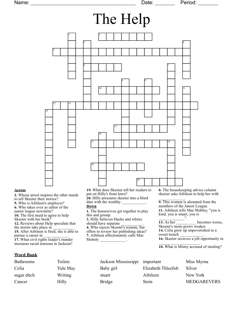 The Help Crossword