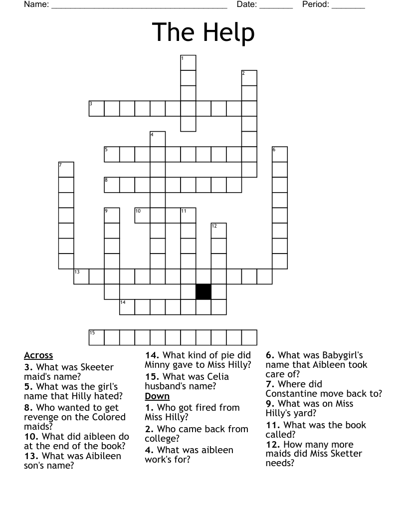 The Help Crossword