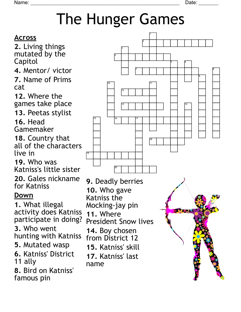 The Hunger Games Crossword