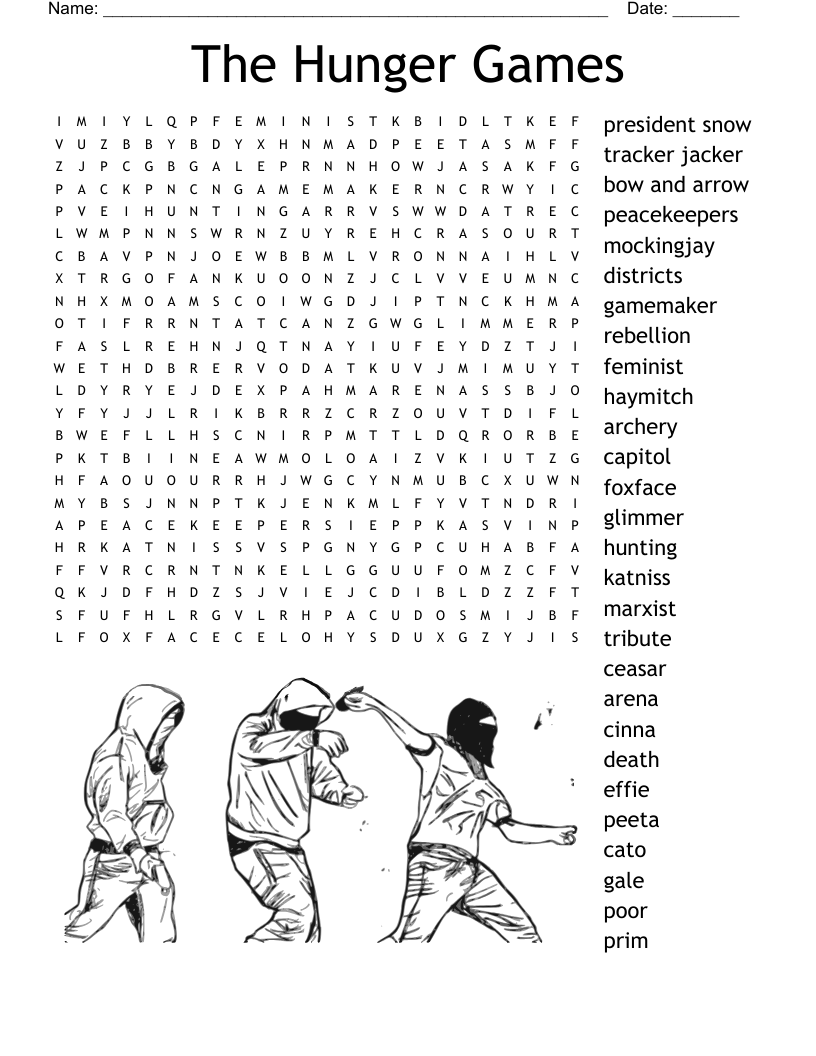 The Hunger Games Word Search