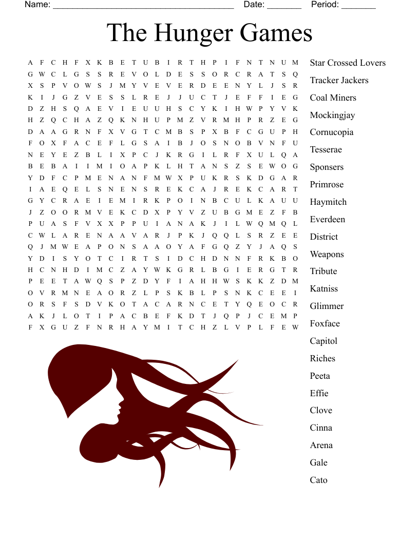 The Hunger Games Word Search
