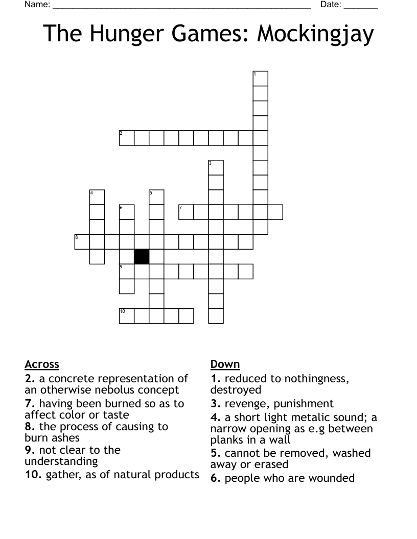 The Hunger Games: Mockingjay Crossword