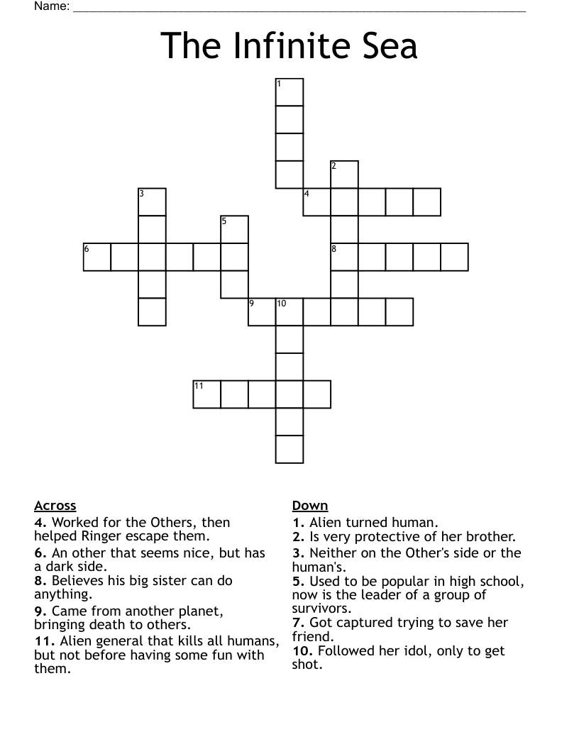 The Infinite Sea Crossword