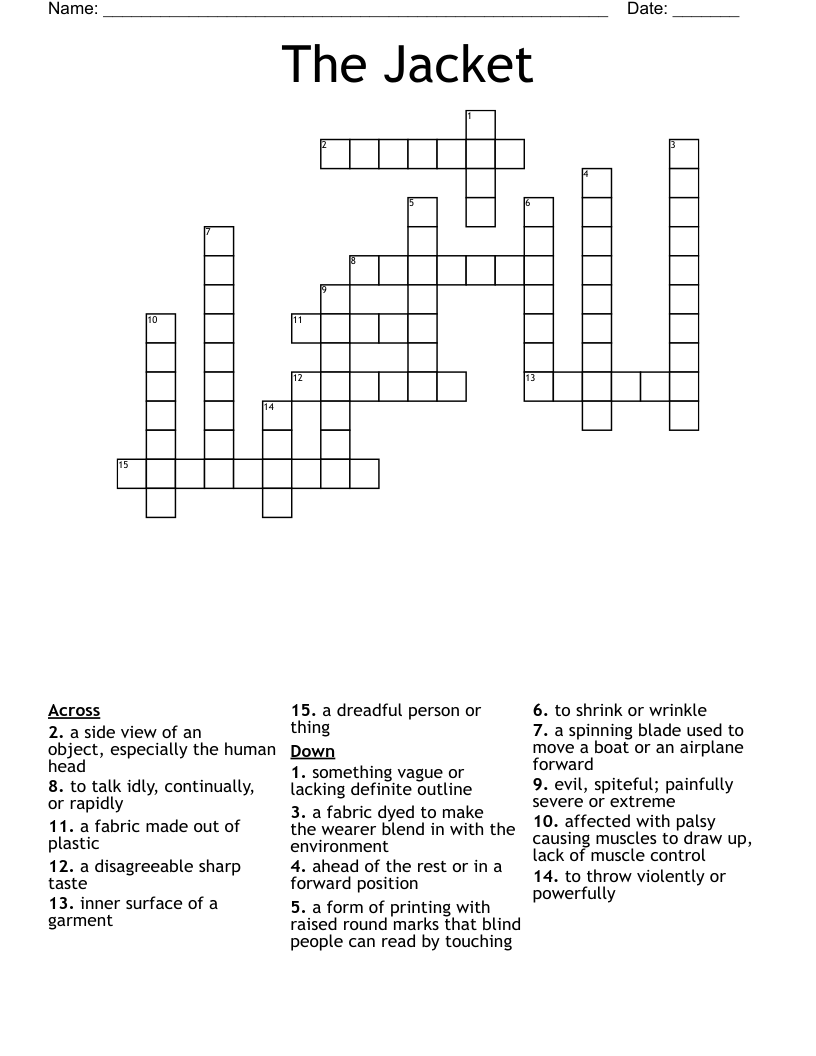 The Jacket Crossword