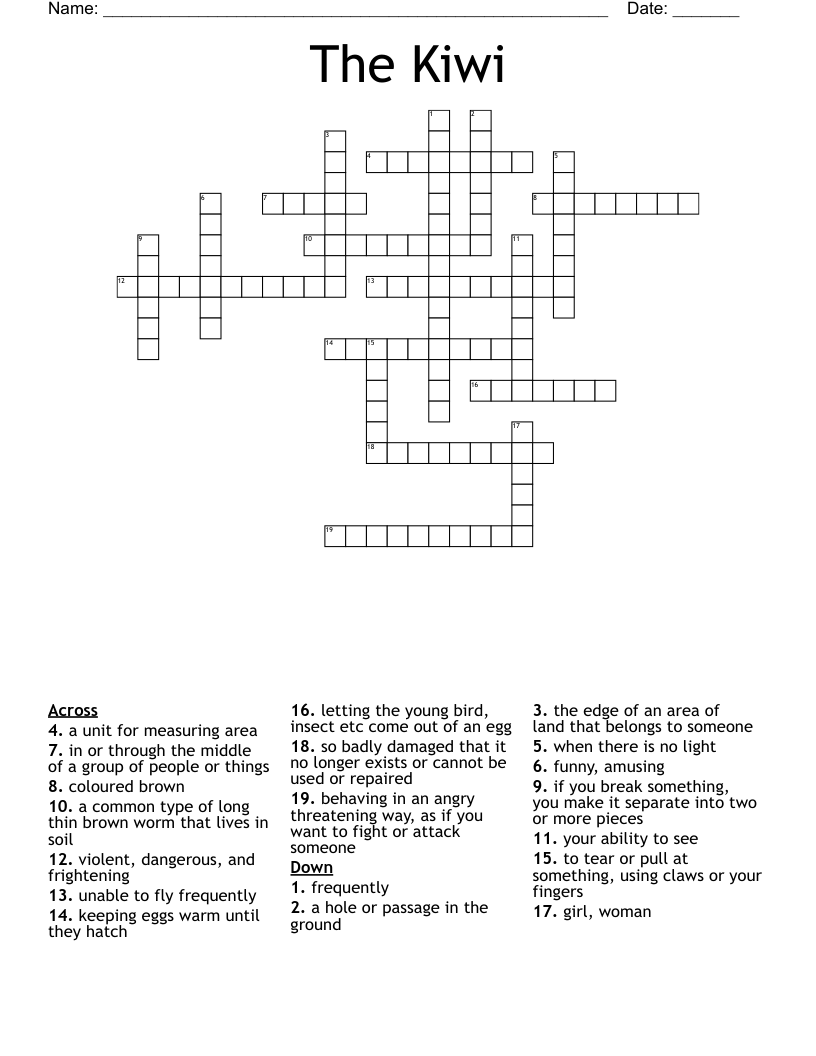 The Kiwi Crossword