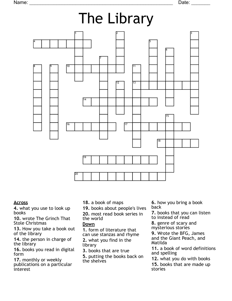 The Library Crossword