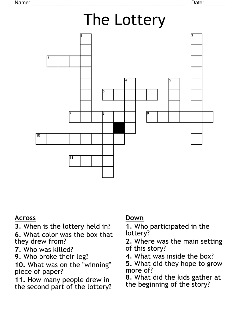 The Lottery Crossword