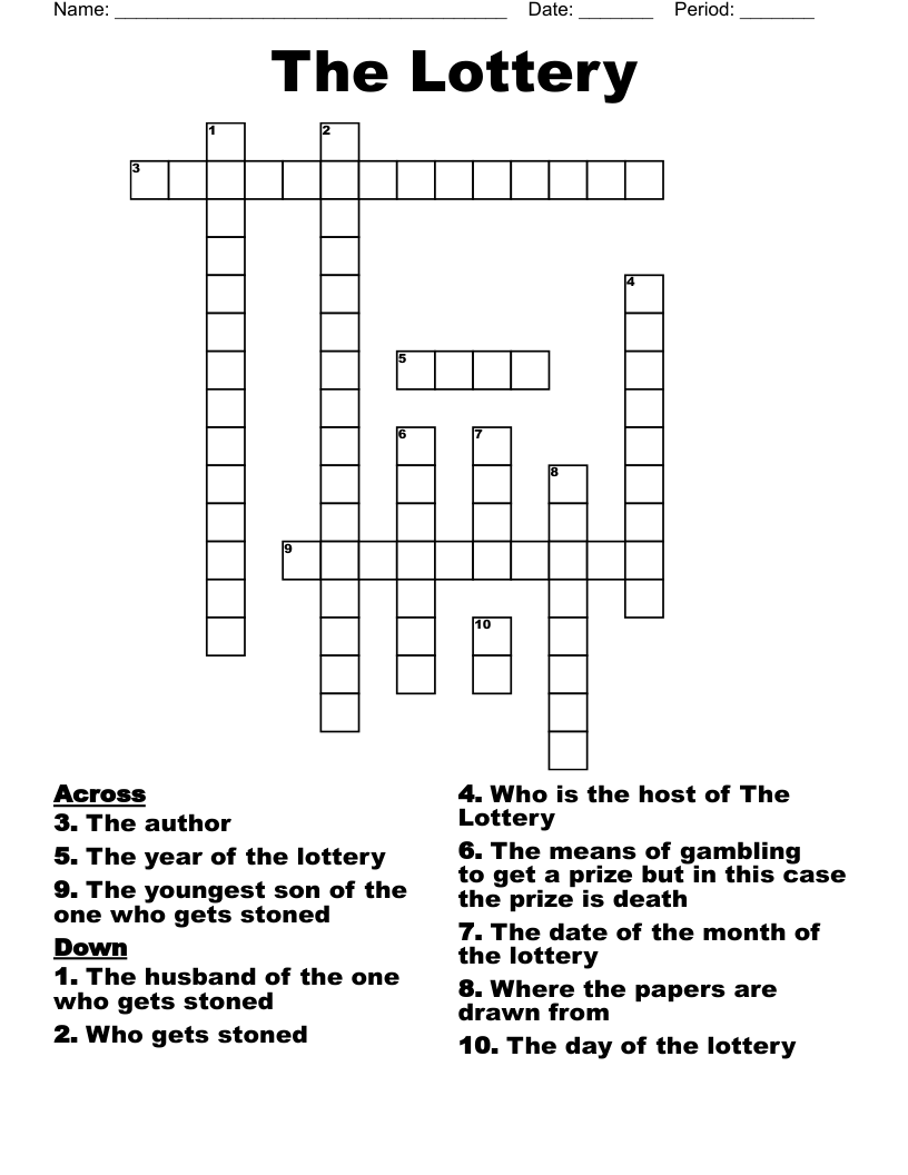 The Lottery Crossword