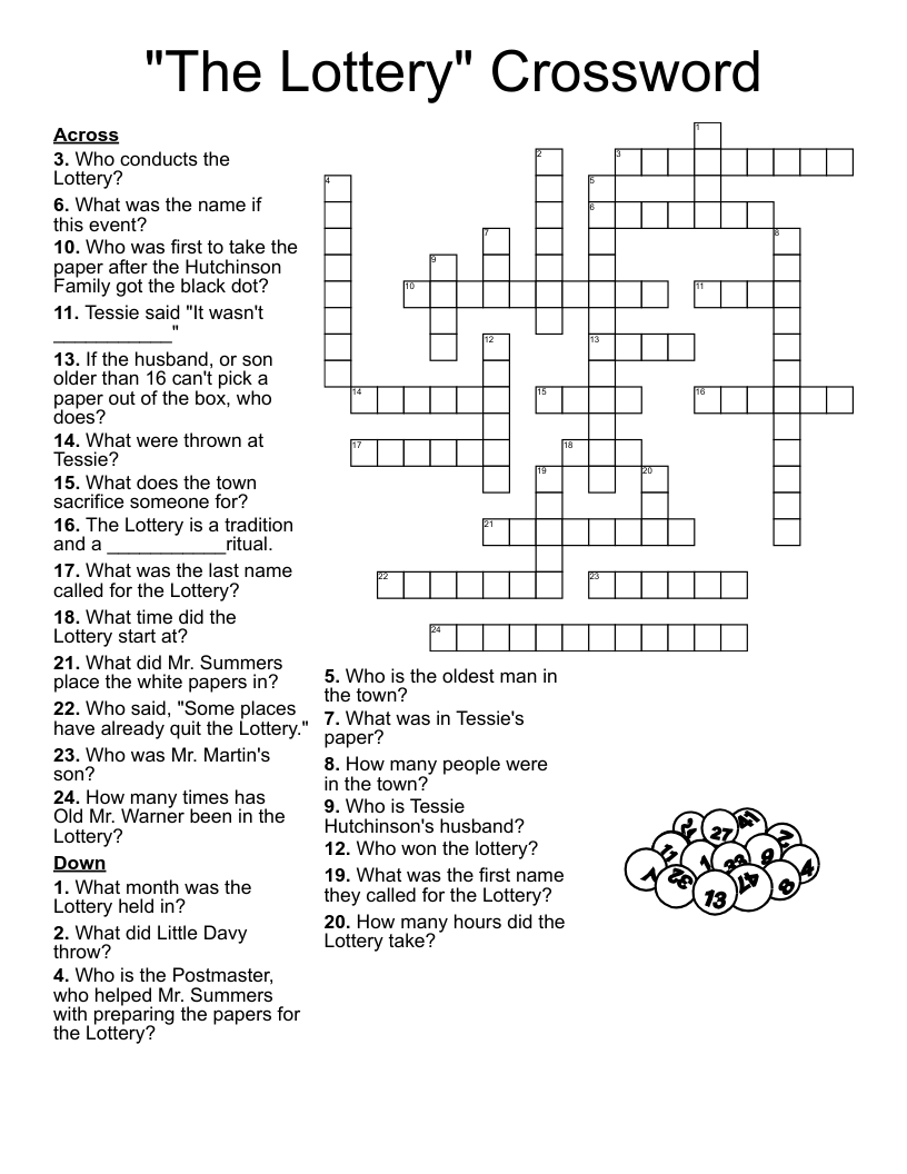 "The Lottery" Crossword