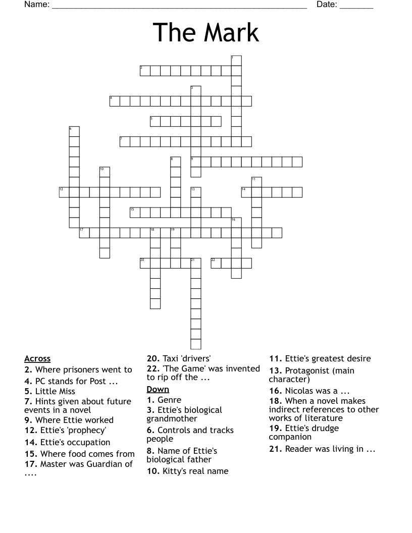 The Mark Crossword