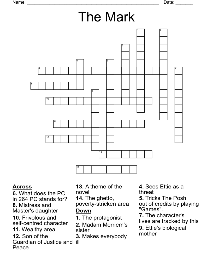 The Mark Crossword