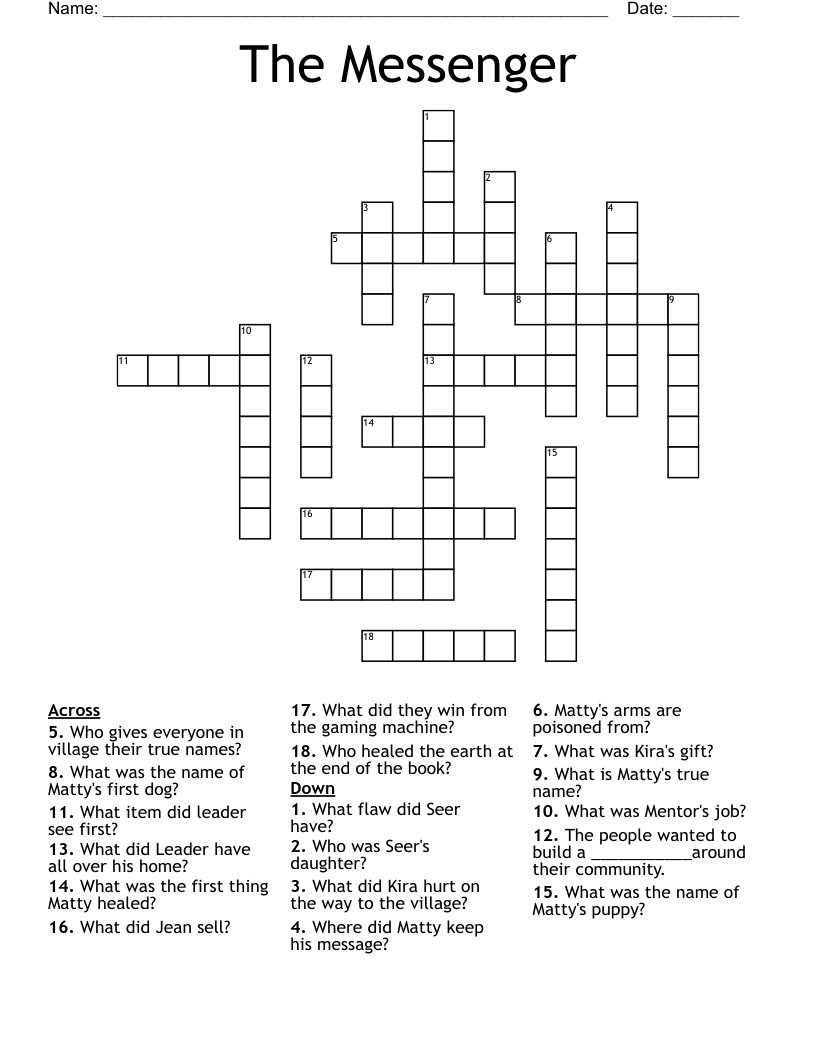 The Messenger Crossword