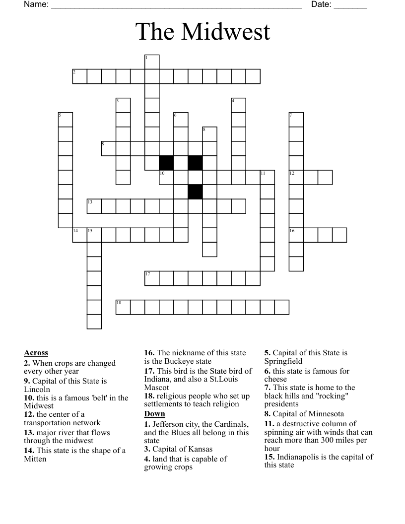 The Midwest Crossword