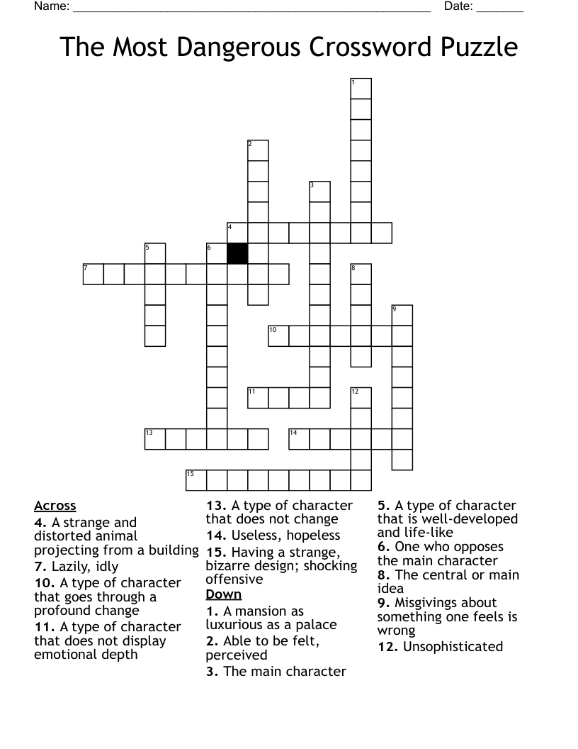 The Most Dangerous Crossword Puzzle