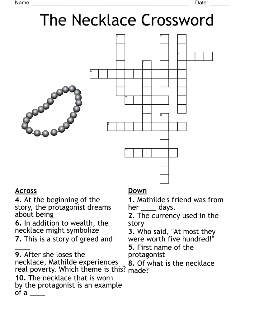 The Necklace Crossword