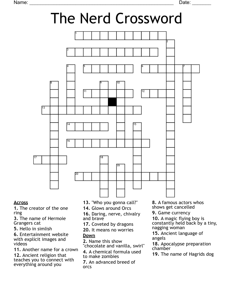 The Nerd Crossword