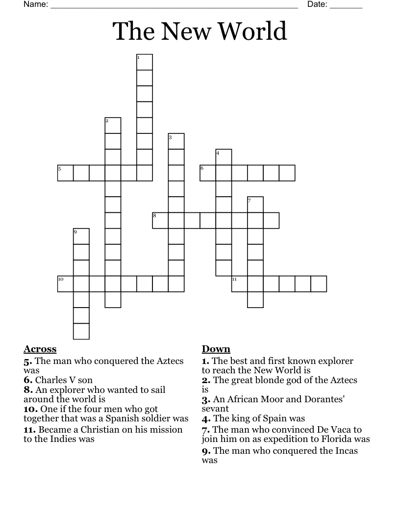 The New World Crossword