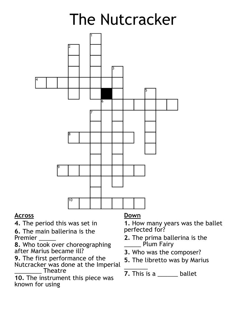 The Nutcracker  Crossword