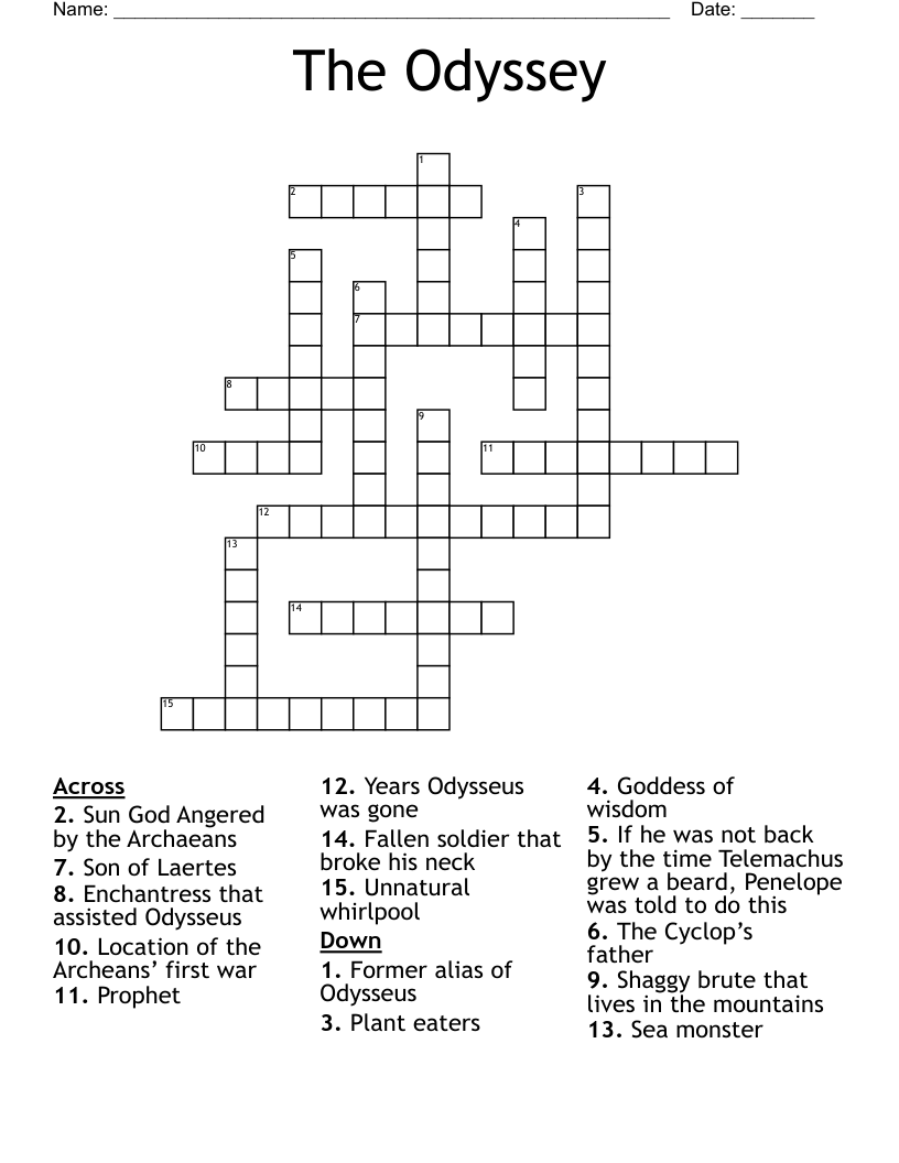 The Odyssey Crossword