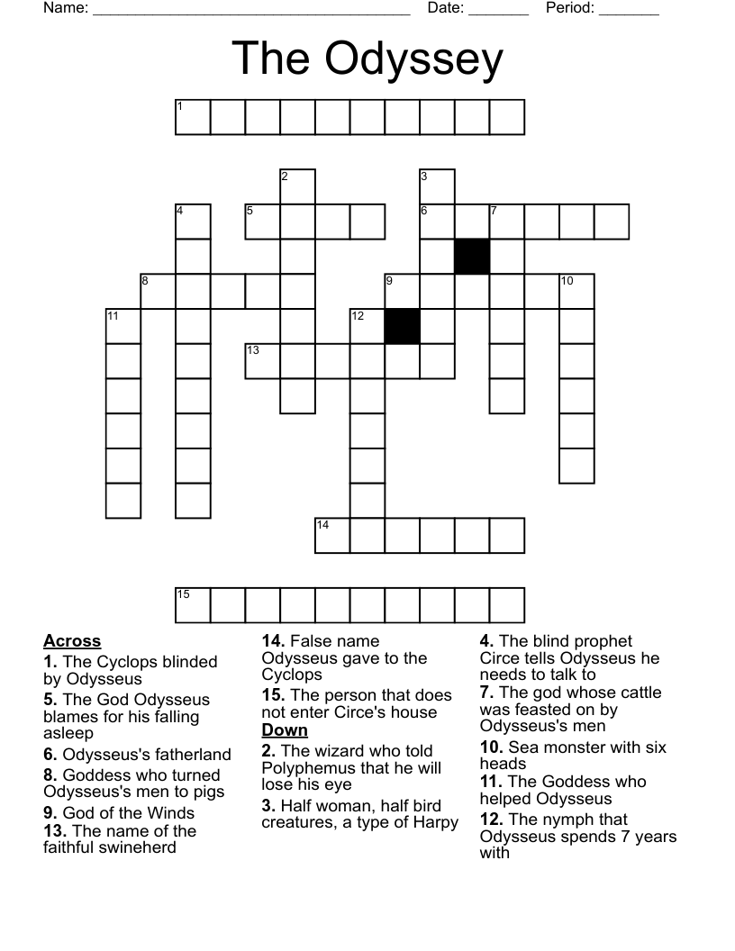 The Odyssey Crossword