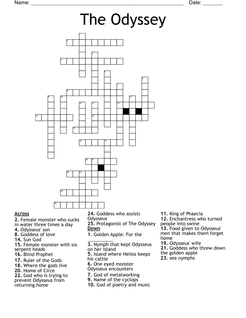 The Odyssey Crossword