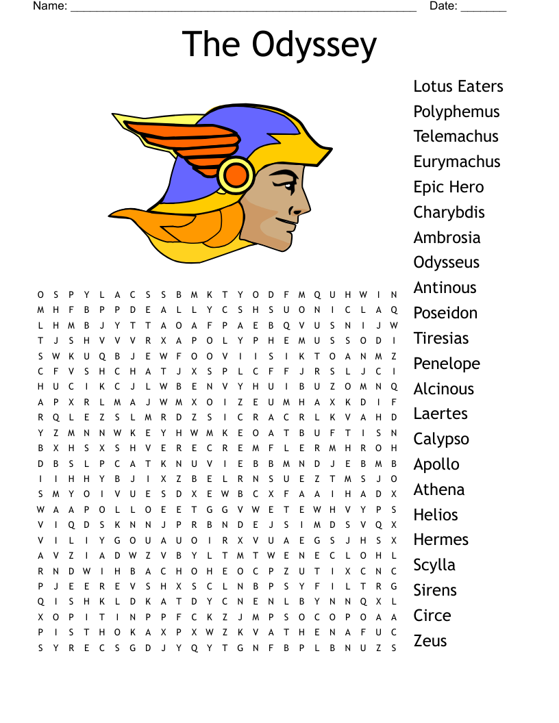 The Odyssey Word Search