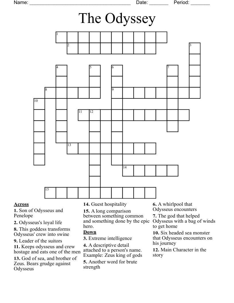 The Odyssey Crossword