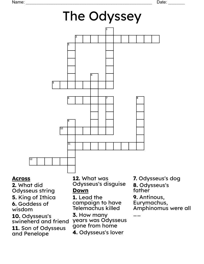 The Odyssey Crossword