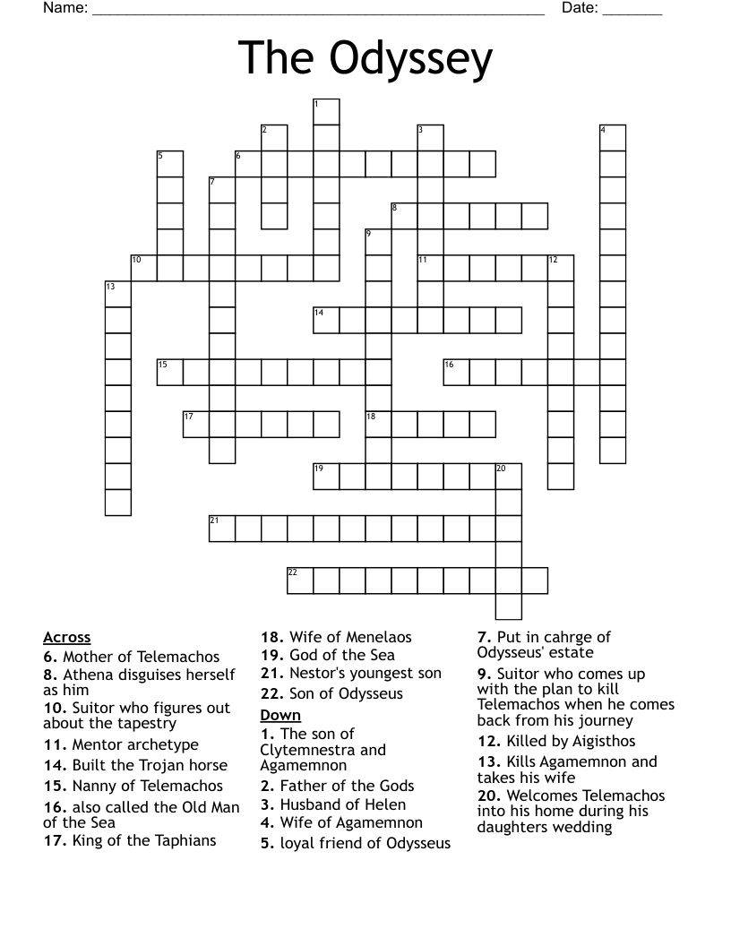 The Odyssey Crossword