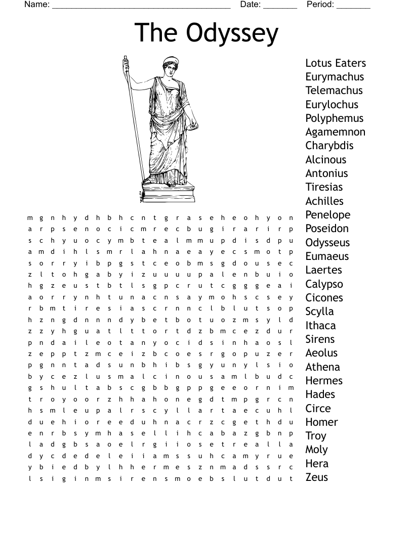 The Odyssey Word Search
