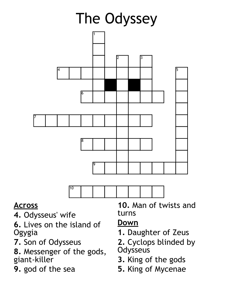 The Odyssey Crossword