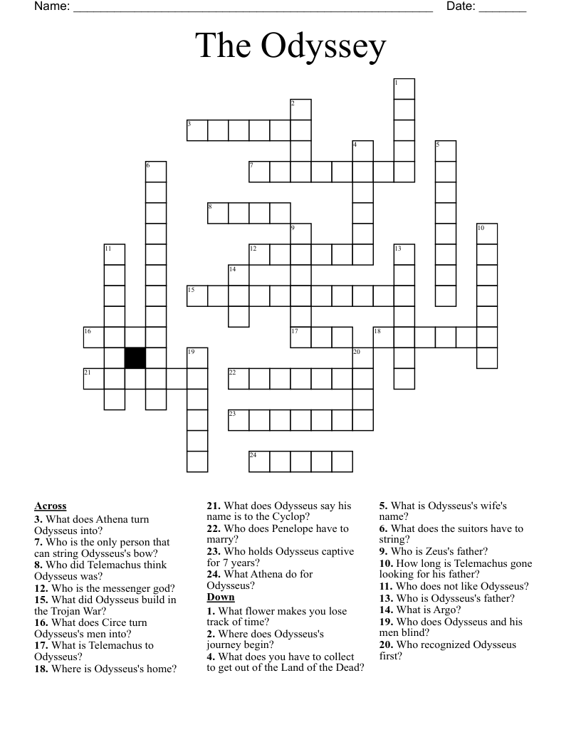 The Odyssey Crossword