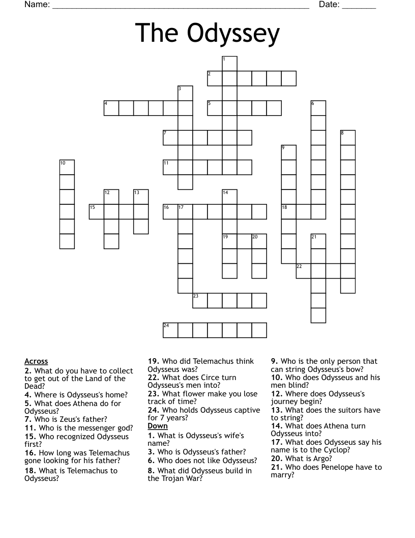 The Odyssey Crossword