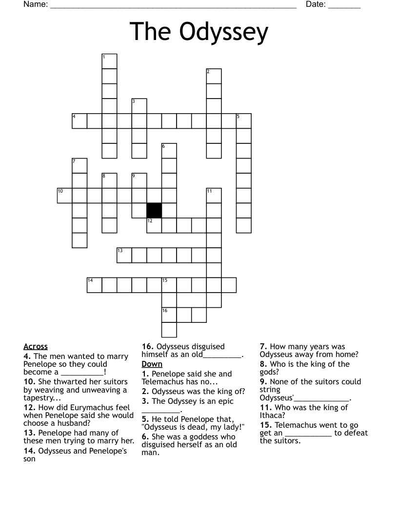 The Odyssey Crossword