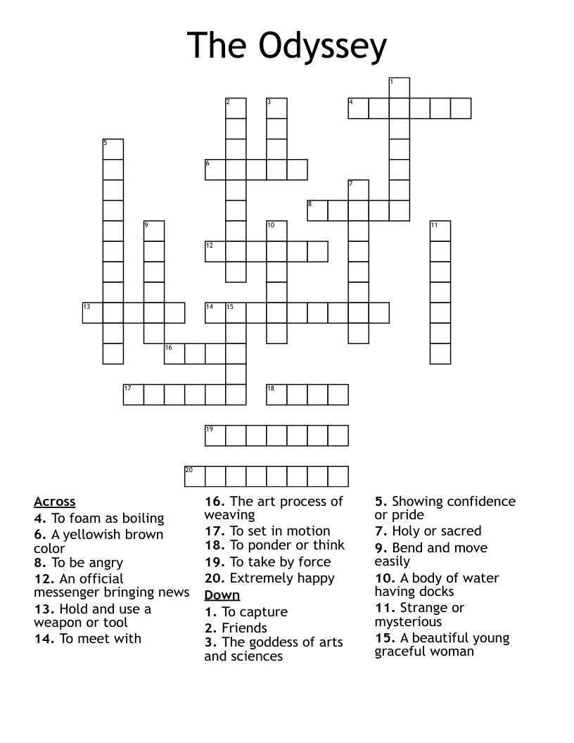 The Odyssey Crossword