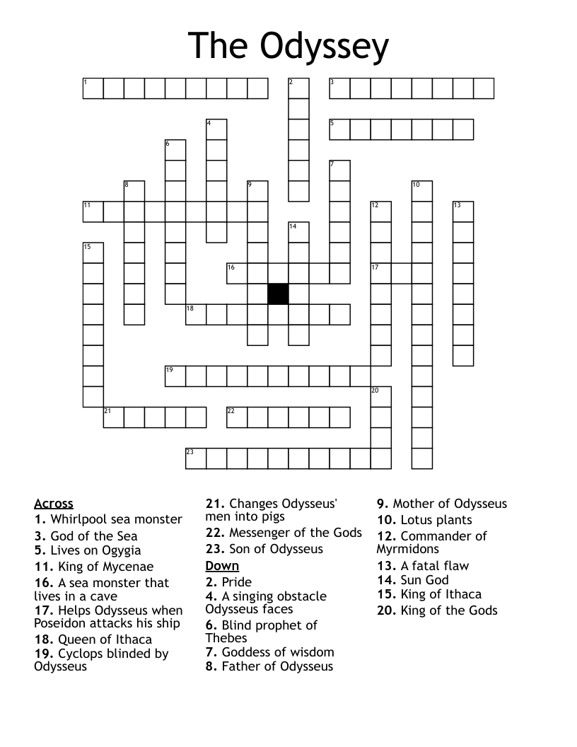 The Odyssey Crossword