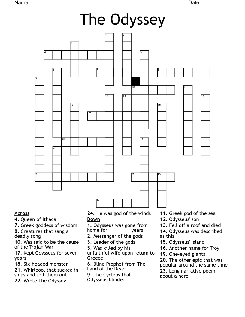The Odyssey Crossword