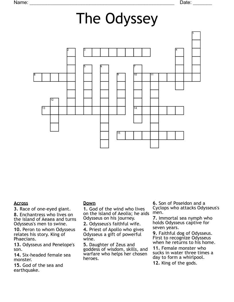 The Odyssey Crossword