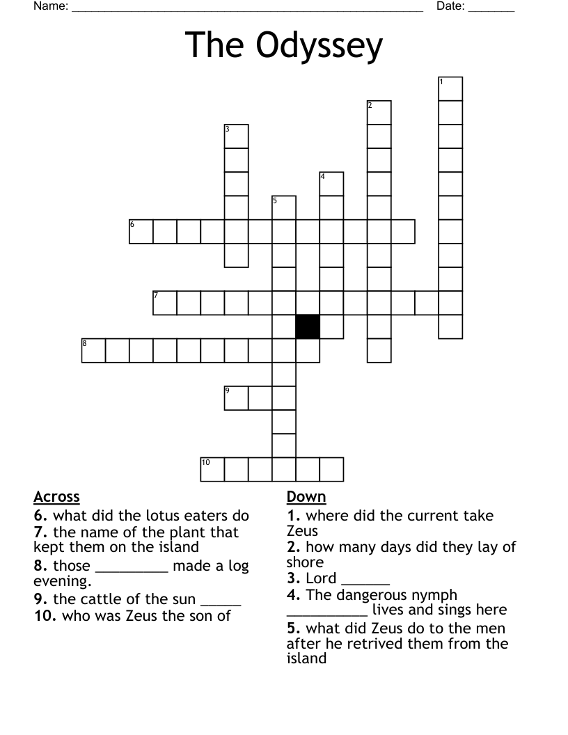 The Odyssey Crossword