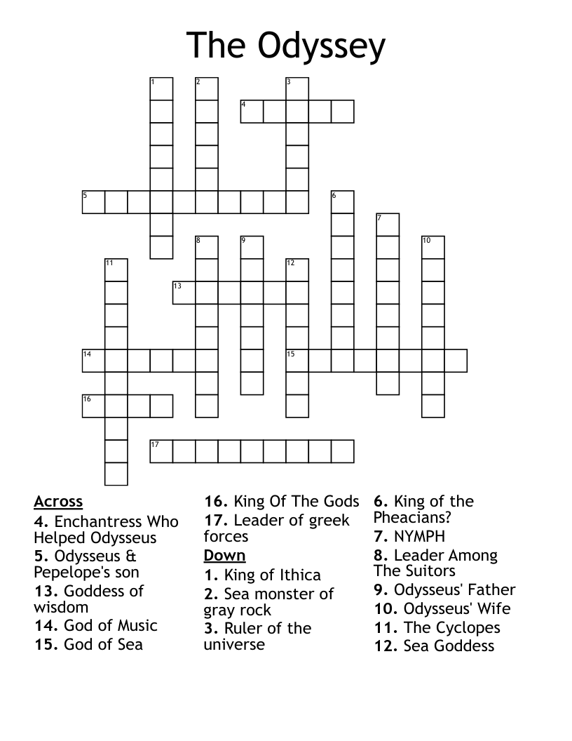 The Odyssey Crossword