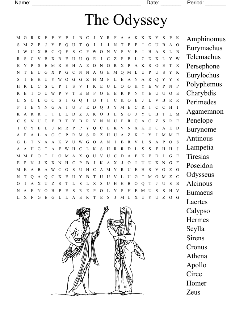 The Odyssey Word Search