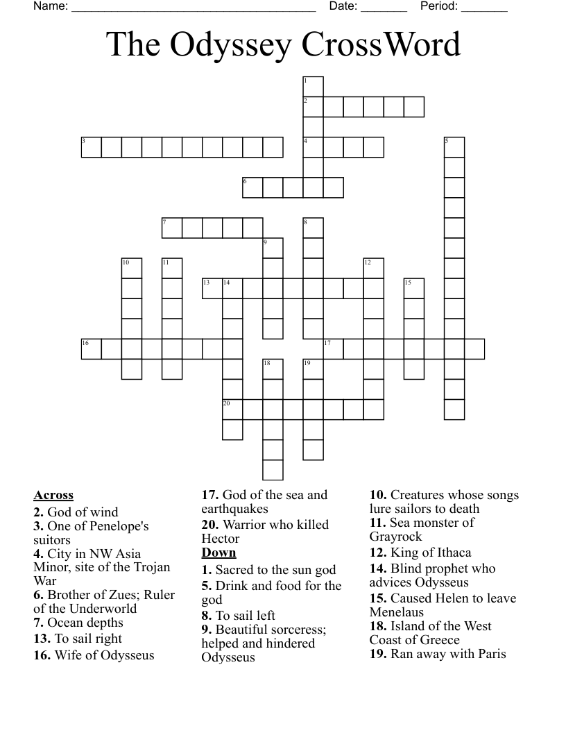 The Odyssey CrossWord