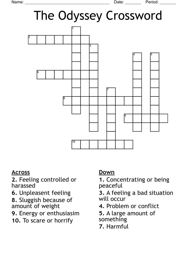 The Odyssey Crossword